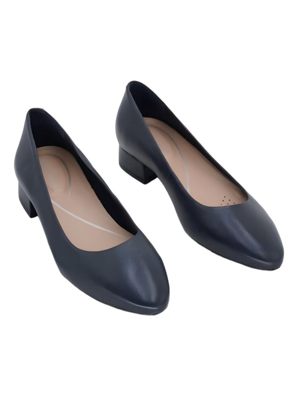Easy Spirit Caldise Block-Heel Pumps Dark Blue Women's 7.5M